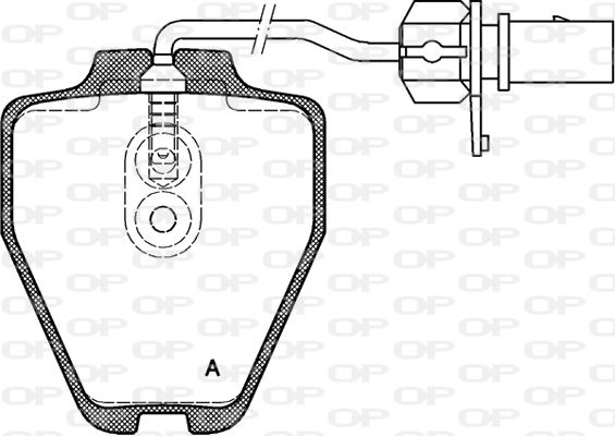 OPEN PARTS Комплект тормозных колодок, дисковый тормоз BPA0752.02